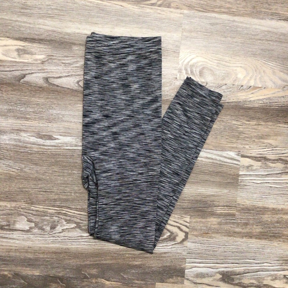 Lane Bryant Gray Black Space Dye Legging C/D